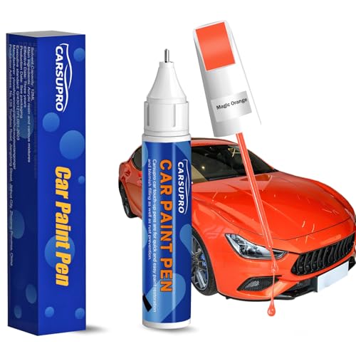 Yellow Touch Up Paint for Cars,Car Paint Touch Up Pen for Deep Scratches,Car Scratch Repair Pen Auto Scratch Remover for Easy to Use and Fix(Magic Orange) - color: Magic Orange, style: yellow-orange series