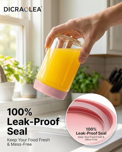 18oz 4Pack Glass Overnight Oats Jars Containers with Airtight Leakproof Lids, Reusable Mason Jars for Meal Prep, Yogurt Parfaits, Smoothies, Salads & Healthy Breakfasts (18 OZ-4-1) - color: 18oz-4-1