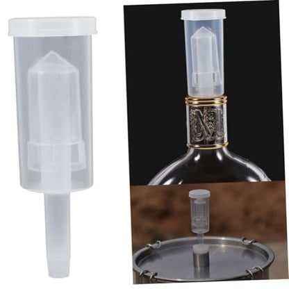 LABRIMP 6 Pcs One Way Exhaust Water Sealed Check Valve Kit for Homebrew Beer and Wine Making Standard Easy to Use Prevents Back Flush and Isolates Air - size: 6 pcs