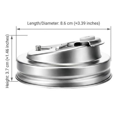 Mason Jar Drinking Lids, Mason Jar Lids, Wide Mouth Stainless Steel Leak-Resistant Sip Lids for Iced Coffee, Cold Drinks, Reusable Metal Mason Jar Drink Lids with Silicone Seal – 3 Pack