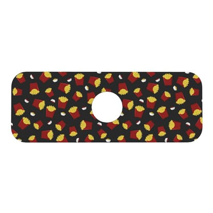 French Fries Ketchup Faucet Mat For Kitchen Sink, Absorbent Countertop Protector, Quick Dry Sink Splash Guard Pad, Waterproof Draining Mat 15" X 5.5" - color: Style 8