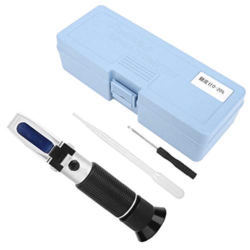 Emoshayoga Veterinarian Refractometer for Colostrum refractometro Refractometer Sugar Test Meter 0 20% with Accurant Index for Automatic Temperature Compensation
