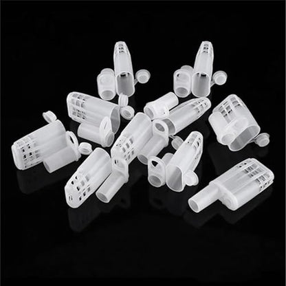 20Pcs Bees Catcher Cages Isolator Clip Queens Protective Cover for Quick Isolation Enduring Protective Cover for Indoor Home Outdoor Breeding Cage Box