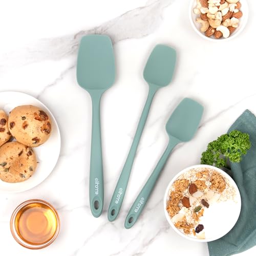 Elihome Mini Silicone Basting Pastry Brush, Cooking Brush for Oil Sauce Butter Marinades, Food Brushes for BBQ Grill Kitchen Baking, Baster Brushes Baste Pastries Cakes Meat Desserts, Food Grade, Sage - color: Sage Green