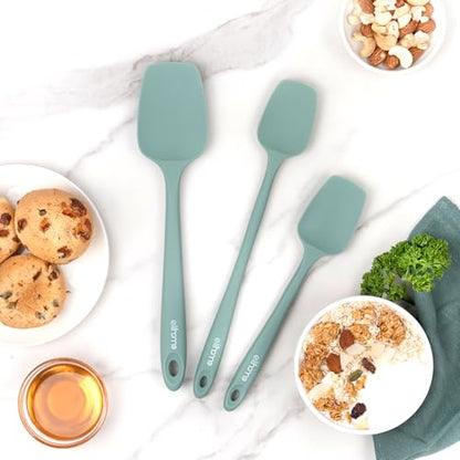 Elihome Mini Silicone Basting Pastry Brush, Cooking Brush for Oil Sauce Butter Marinades, Food Brushes for BBQ Grill Kitchen Baking, Baster Brushes Baste Pastries Cakes Meat Desserts, Food Grade, Sage - color: Sage Green
