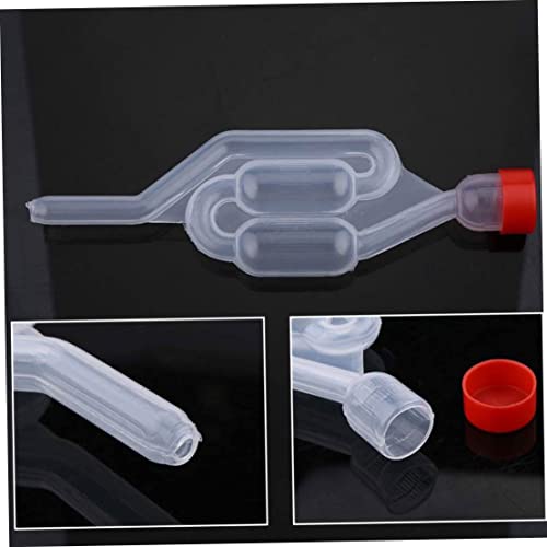Wine Fermentation Airlock Kit Stopper Exhaust Valve High Transparent S Shape for Brew Beer Wine Making 10PCS Red Home Kitchen Tools