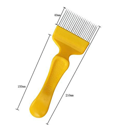 Honbay Bee Keeping Uncapping Fork with 18 Tines Stainless Steel Bee Keeping Tool