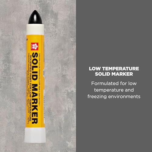 SAKURA Solid Paint Markers with Twist Up Tip - Low Temperature Permanent Marker Pens - Window, Wood, & Glass Marker - Black Paint - 1 Pack