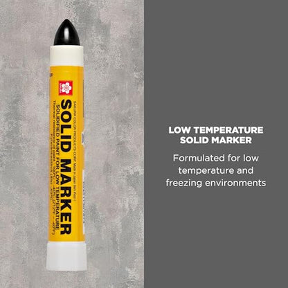 SAKURA Solid Paint Markers with Twist Up Tip - Low Temperature Permanent Marker Pens - Window, Wood, & Glass Marker - Black Paint - 1 Pack
