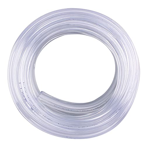 DERNORD PVC Tubing 3/16"ID X 7/16"OD Flexible Clear Vinyl Hose 10 Feet for Food Grade - size: 10 Feet, style: 3/16"ID X 7/16"OD