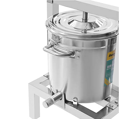 Fruit Wine Press 2.6 Gallon Manual Grape Presser for Wine Juice Making DIY Large Fruit Honey Presser Apple Cider Grape Juice Press Extractor - color: 2.6 Gallon