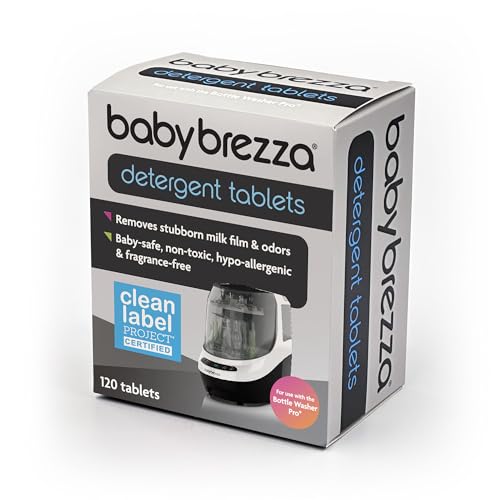 Baby Brezza Universal Detergent Soap Tablets for Baby Brezza Bottle Washer Pro and All Brands of Bottle Washers, 120 Tablets - style: Soap Tablets (Pack of 1)