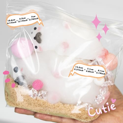Taba Squishy Kit Big Seal Silicone Mold 6''+Liquid Gel+Flocking Cute Animal Making Set - color: 6" Seal