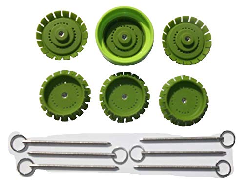 6 Pickle Pusher Fermentation Weight Replacements Only. Replaces Old Fashioned Weights, Performs 10X Better!