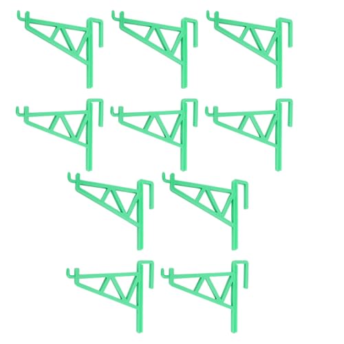 ANGGREK Beehive Frame Holder Grip, Beehive Inspection Bracket Lightweight Sturdy 10pcs for Honey Harvesting (Green) - color: Green
