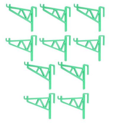 ANGGREK Beehive Frame Holder Grip, Beehive Inspection Bracket Lightweight Sturdy 10pcs for Honey Harvesting (Green) - color: Green