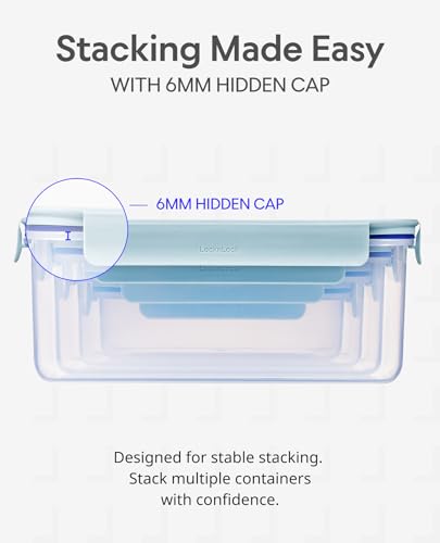 LocknLock Classic-Plus Plastic Food Storage Container | Airtight Plastic Food Storage Containers with Lids | BPA Free Stackable Food Storage for Meal Prep, Leakproof, Freezer & Dishwasher Safe, 3.8L - size: 3.8L