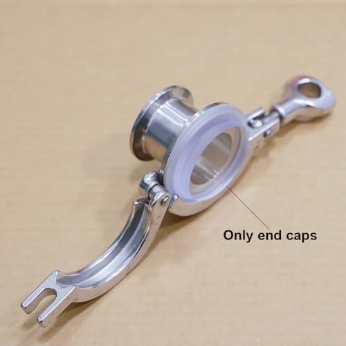 Tri Clamp Clear Cap 1.5"/2"/4" TC – Plastic Sight Glass for Homebrew Conical Fermenter – Durable End Cap – 1 Piece(1.5'' TC) - size: 1.5'' TC