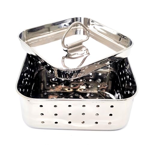 stainless steel tofu press & paneer maker, Cheese Maker mould Press Kit with Lid (Large-715ml(25.2Oz)) - size: 715ml(25.2Oz)
