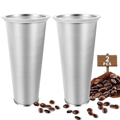 2 PCS Cold Brew Coffee Filter, 304 Stainless Steel Food Grade, Coffee Maker, Tea Maker,Water Filter, Ultra Fine Mesh, Wide Mouth Mason Jar 32oz - size: filter(32oz)
