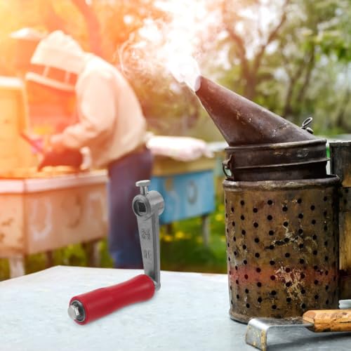 BESPORTBLE Beekeeping Honey Extractor Handle Dual Bearing Stainless Steel Crank Arm for Manual Extractor Non-Slip Grip Hole Beehive Accessory