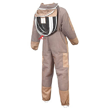 Euphoric Bee Suit - 3 Layer Fencing Veil Keeper With Gloves, Ventilated Sting Proof Beekeeper - style: Medium