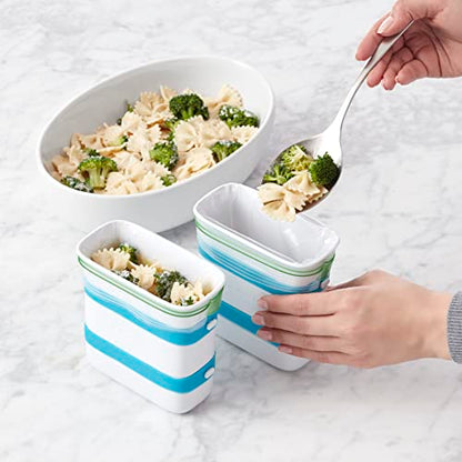 YouCopia FreezeUp Freezer Food Block Maker, Meal Prep Bag Container to Freeze Soup and Leftovers, 6-Cup Capacity (Pack of 6) - size: 6-Cup Capacity (Pack of 6), style: Food Block Maker