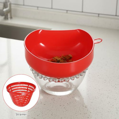 5 Pcs Wide Mouth Funnel, Food Grade Wide Funnels with Strainer Long Neck Plastic Funnels for Filling Bottles, Canning, Mason Jar, Shampoo, Liquids