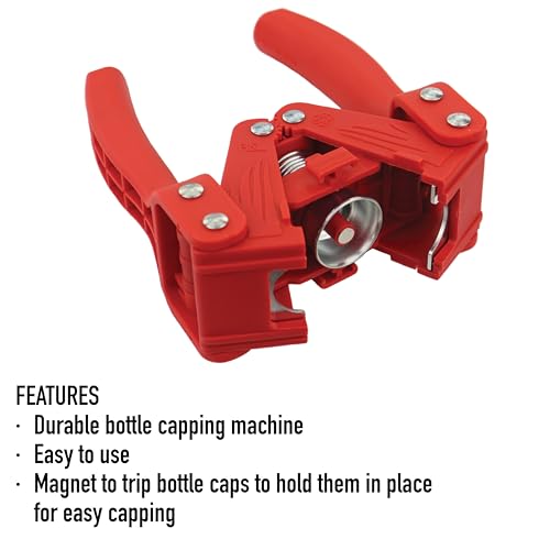 Beer Bottle Capper Machine for Home Brew - Ideal Metal Bottle Capper Perfect for Capping and Sealing Home Brewing Bottles