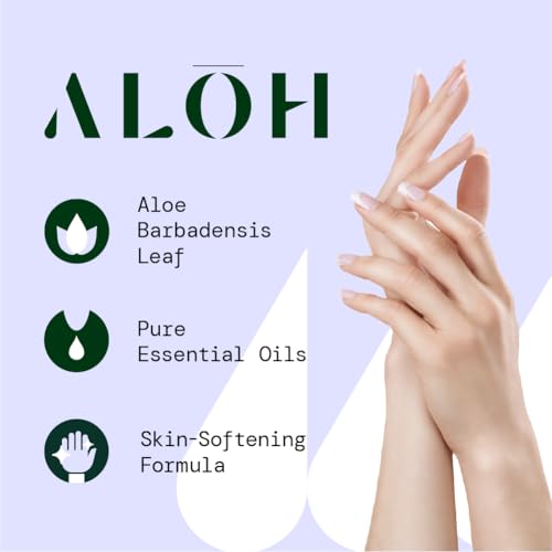 ALŌH Sanitizing Hand Gel 2-pack | Peppermint Eucalyptus + Aloe | 70% Alcohol Hydrating Hand Sanitizer Gel with Essential Oil, for Kids & Adults | 8oz Bottle (Set of 2) - color: Peppermint Eucalyptus + Aloe (2 Pack)