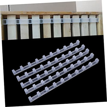 Garneck Beehive Frame Spacer Spacing Tool 10pcs Plastic Bee Hive Frame Clip Honeycomb Beekeeping Accessory