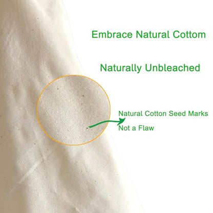 Nut Milk Bag, 4 Pcs 12"x12" Cheese Cloths Bag for Straining,Natural Unbleached Cotton Reusable Cheese Cloth Bag for Oat Almond Milk, Cheese Making, Yogurt, Juice, Cold Brew Coffee, Beer Tea