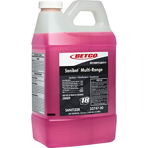 Betco SYMPLICITY SANIBET MultiRange Sanitizer, Pink (2374700EA)