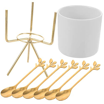 SOLUSTRE Modern Kitchen Silverware Set Holder Cutlery Drainer Utensil Holder for Counter