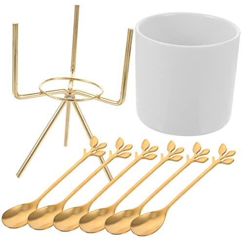 SOLUSTRE Modern Kitchen Silverware Set Holder Cutlery Drainer Utensil Holder for Counter