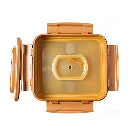 e-jen Premium Kimchi, Sauerkraut Container Probiotic Fermentation with Inner Vacuum Lid (Earthenware Brown, 1.6 gal/ 6.4L) - color: Earthenware Brown, size: 1.6 gal