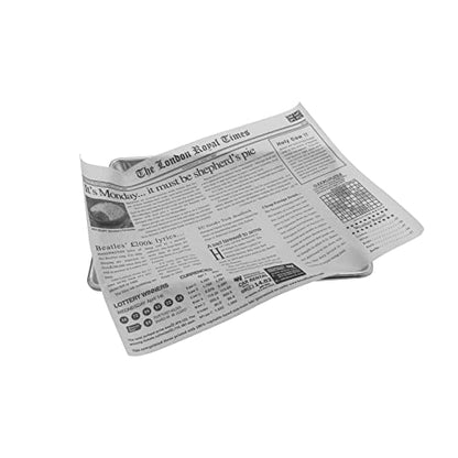G.E.T. 4-TL1215 Appetizer/Serving Basket Tissue Liner Paper, 15" x 12", London Newsprint (Case of 1000) - color: London Newsprint, size: 15" x 12", style: 1000 Sheets