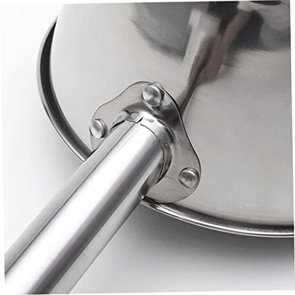 Cabilock Ergonomic Long Spoon for Stirring Stainless Steel Ladle Handle for Cooking Kitchen Gadget for Soup and Water - size: 59X14CM