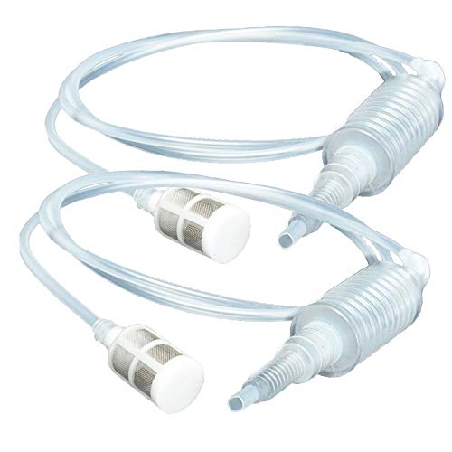 2 Pack 6.3 ft Siphon Tube Pipe Hose For Homemade Wine Beer Making Brewing Equipment by MUGLIO