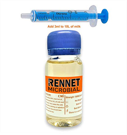 CMI Microbial Rennet Coagulant Cuajo Caglio Presüre Lab add 3ml for 10 L of milk