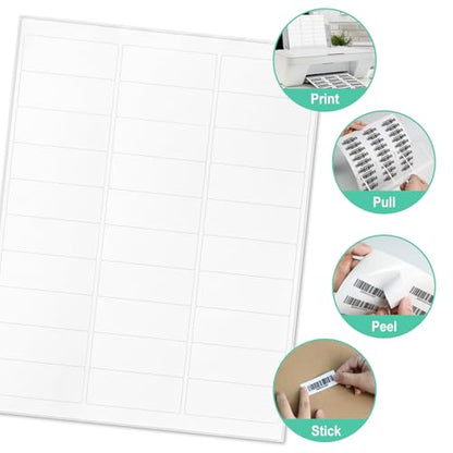 L LIKED Printable Address Labels, 1" x 2-5/8", 15000 Labels, 30 per Sheet, Blank Mailing Labels for Envelopes (500 Sheets) - size: 500 Sheets