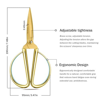 Grand Opening Ribbon-Cutting Ceremony Kit – Includes Gold Scissors, Flower Ball, Red Ribbon & White Gloves,Suitable for all ribbon-cutting and inauguration ceremonies (Glossy Finish Handle) - style: Glossy Finish Handle