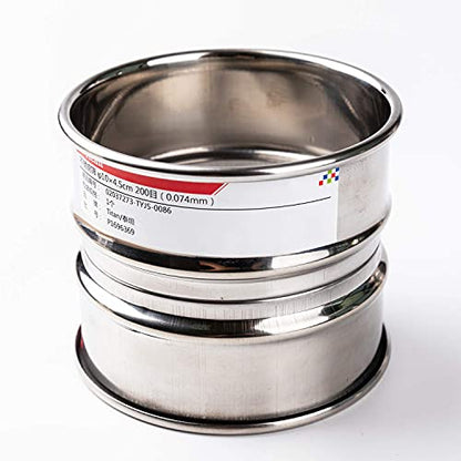 φ10×4.5cm 200 Mesh 304 Stainless Lab Sieves Economy Test Sieve 304 Stainless Steel Wire Cloth（0.074mm） - size: φ10×4.5cm 200 Mesh(0.074mm)