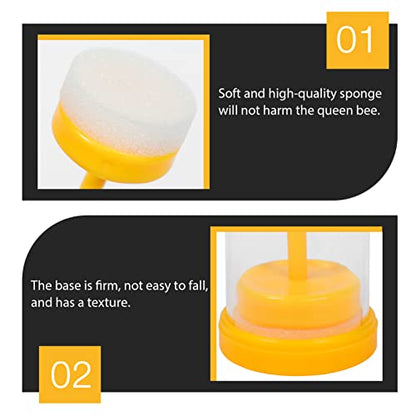 Totority 4sets Professional Bee Marking Bottles of Beekeeping Tools for Easy Queen Identification and Hive Inspection and Marker Bottles