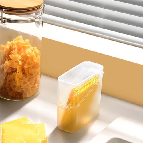 Sliced Cheese Container for Fridge, 2/4 PCS Cheese Storage Box with Flip Lid Plastic Cheese Keeper Cheese Saver Holder (4pcs) - size: 4pcs
