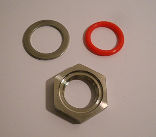 MOUNTING KIT 3PC for THERMOMETER BULKHEAD BREW KETTLE MASH TUN STAINLESS STEEL 1/2" NPT HOMEBREW EQUIPMENT