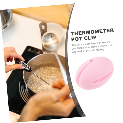 Candy Thermometer Long Probe Thermometer Clip Pot Clip Holder for Cooking