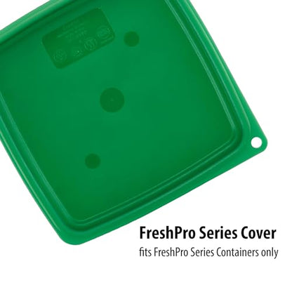 Cambro Food Storage Containers with Lids (Microwave Safe and BPA-Free) - 4 QT (Quart) Square Food Storage Container with Lid (2 Pack)