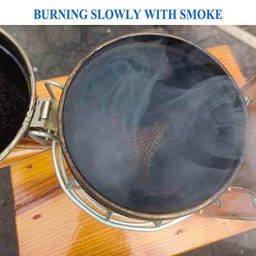 2 lb Bee Smoker Fuel for Beekeeping – Jute Burlap Smoker Fuel Rolls, Easy to Light with Match or Lighter, Long Continuous Burn, Produces Clean & Cool Smoke for Beehive Smoker