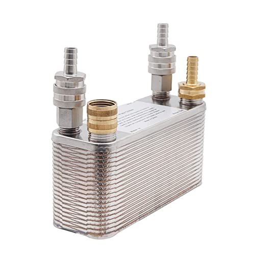 Homebrew Beer Wort Chiller 41 Plate Plate Heat Exchanger, Stainless Steel Heat Exchanger B3-14C for Floor Heating(A1) - size: A1